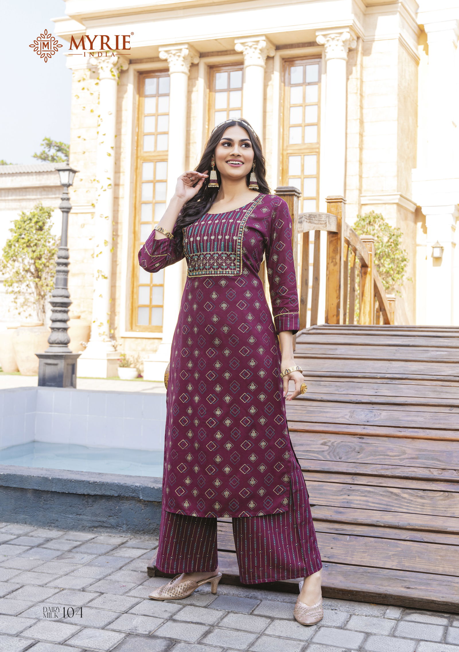 Myrie Dairy Milk Wholesale Printed Kurtis With Bottom Catalog